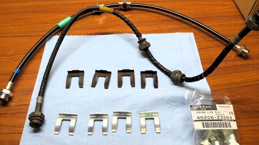 z32プロジェクトμ製テフロンブレーキラインの交換