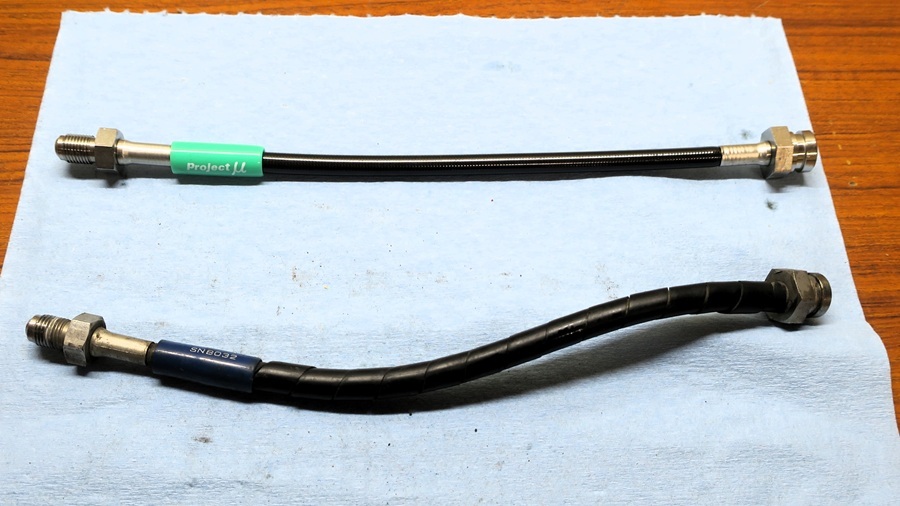 z32プロジェクトμ製テフロンブレーキラインの交換